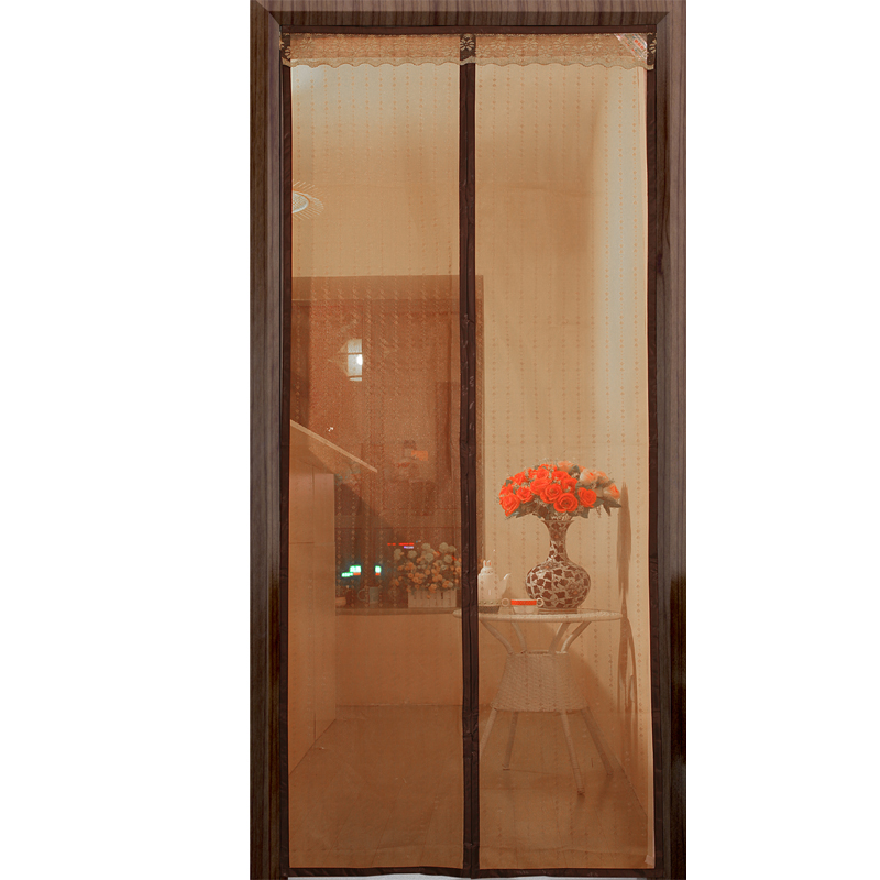 Amazon hot sell magnetic screen door with heavy duty mesh