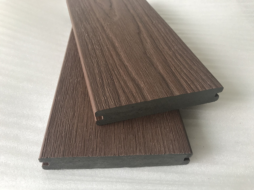 capped design co extrusion wood plastic composite co-extrusion wpc decking