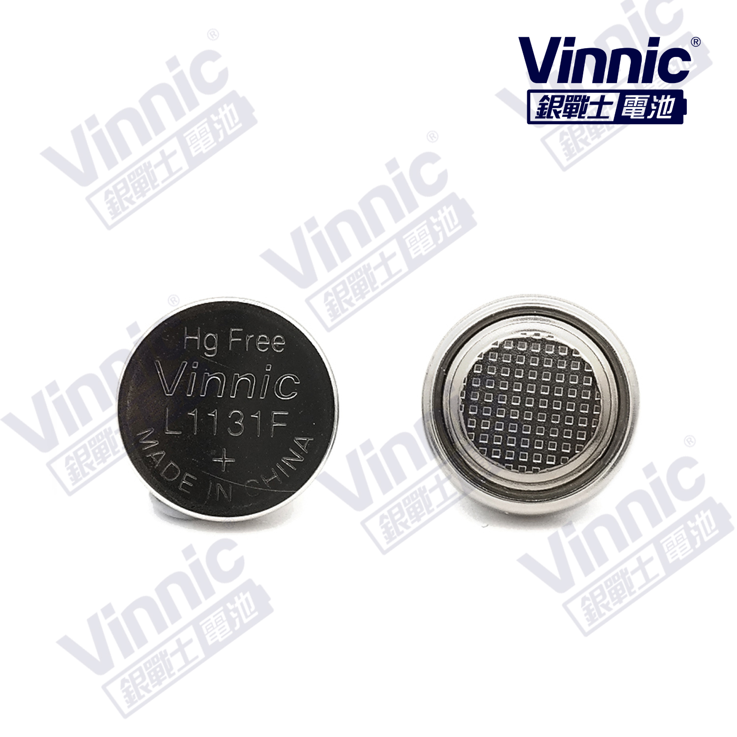 VINNIC 0% Mercury Alkaline Manganese Dioxide Button Cell L1131F LR54 LR1130 AG10