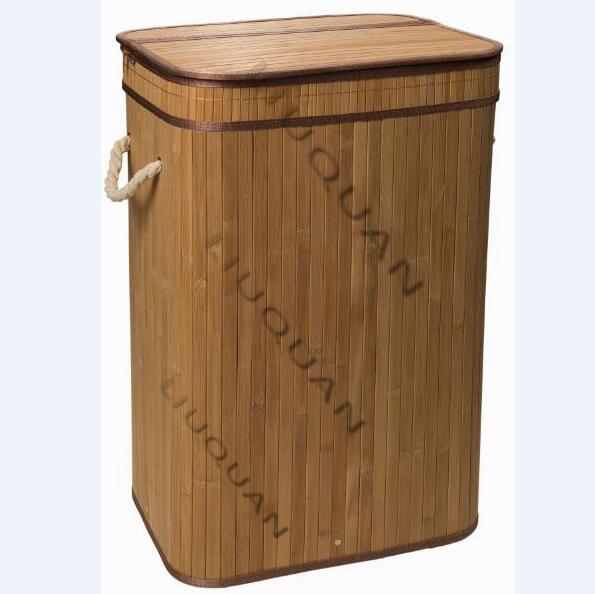 BAMBOO LUANDRY BASKET, HAMPER,STORAGE, collapsible bamboo hamper