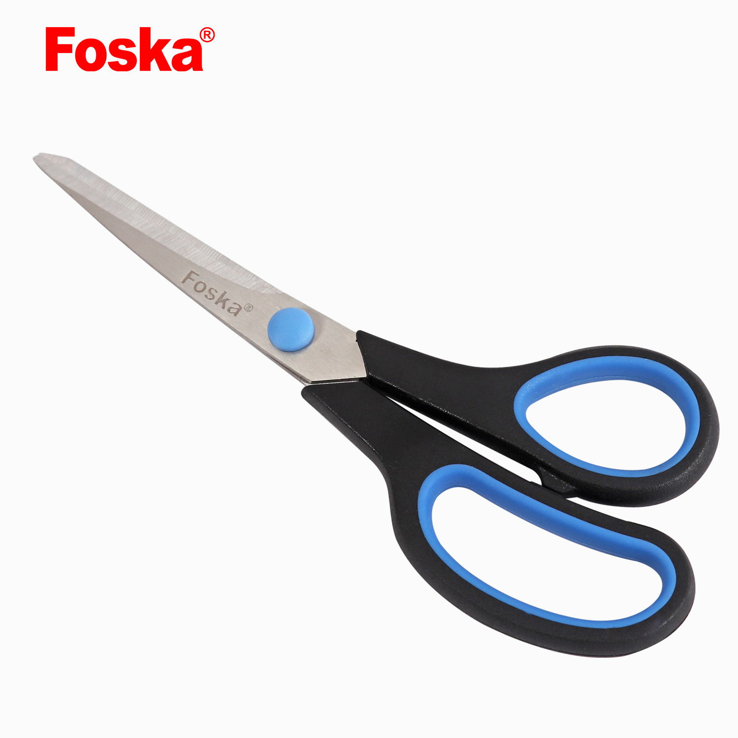 Foska Colorful office Stationary School TPR Handle Scissors