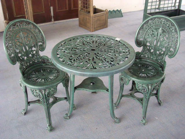 Plastic table and chairs