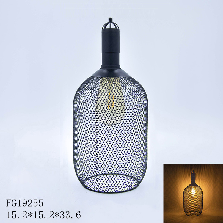 Metal solar mesh lamp