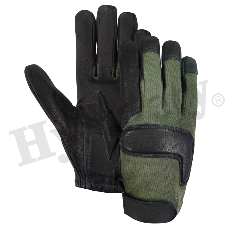 Combat gloves, tactical glove, Army glove, leather glove,Policeman glove