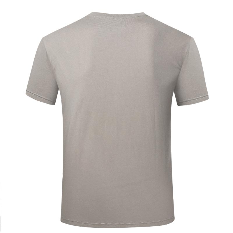 Army grey color OEM available factory price short sleeves cotton material T shirt