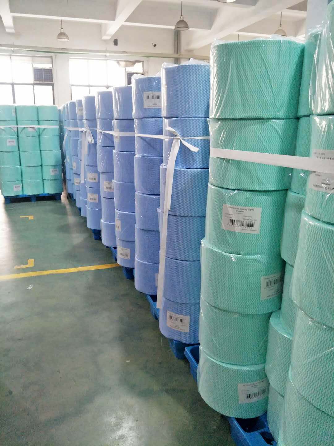 Spunlace nonwoven cloth roll 800pieces with broken volume Wipe the machine with water and oil