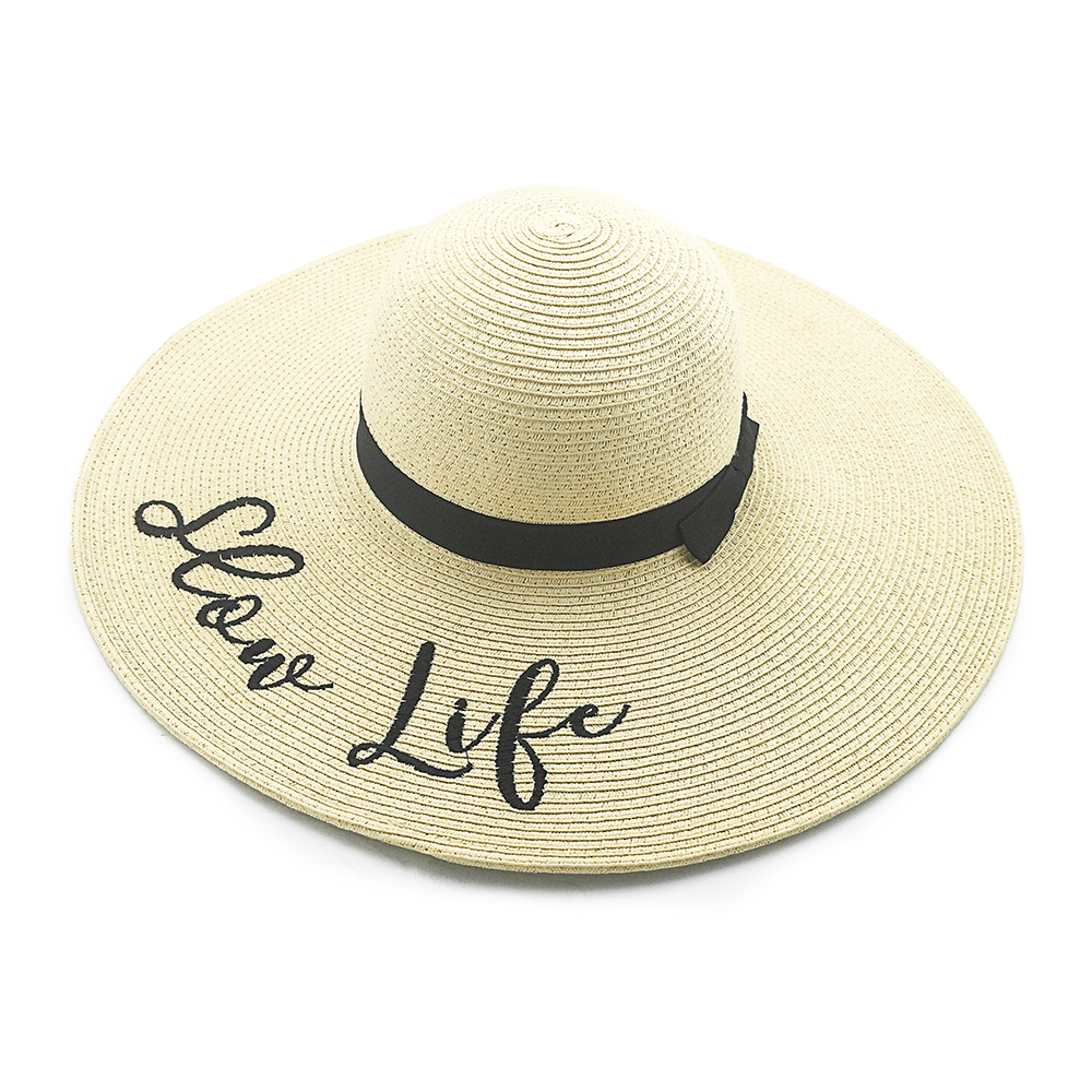 2020 new style best seller wholesales summer beach promotion cheaper wider brim lady floppy paper straw hat