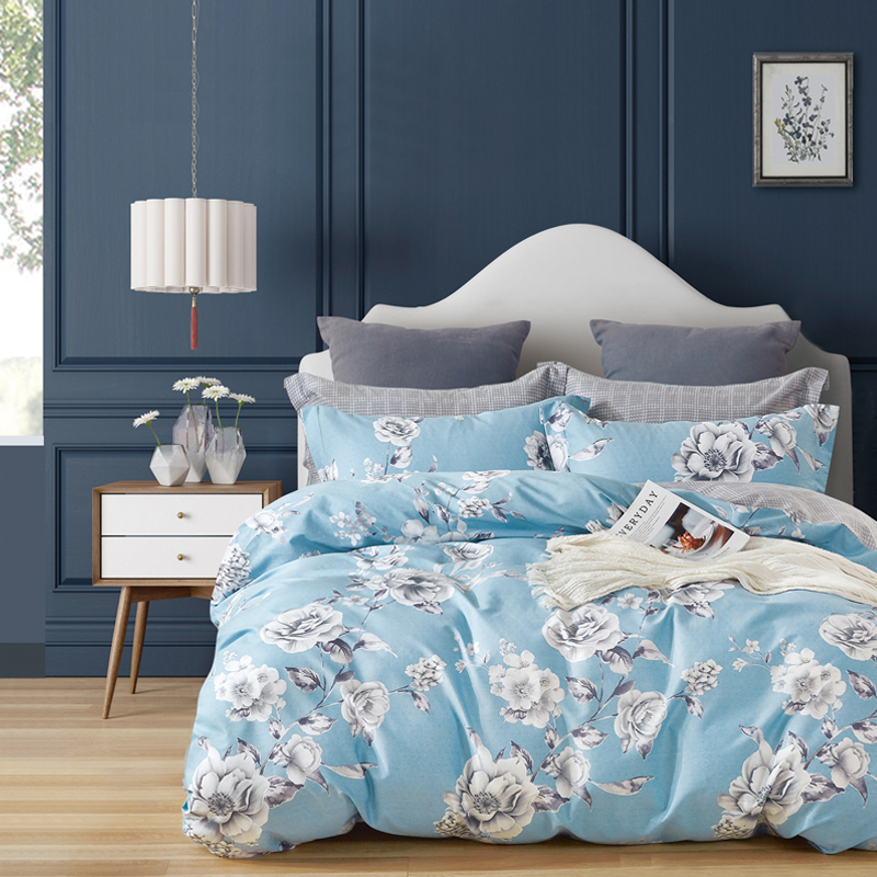 comforter printed,flast sheet,pillow case