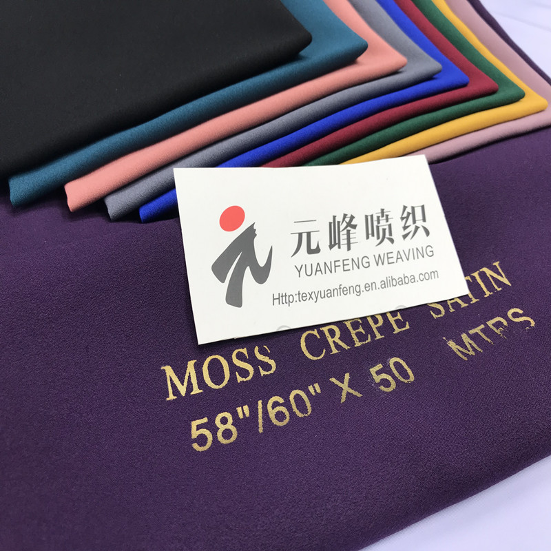 Moss crepe satin