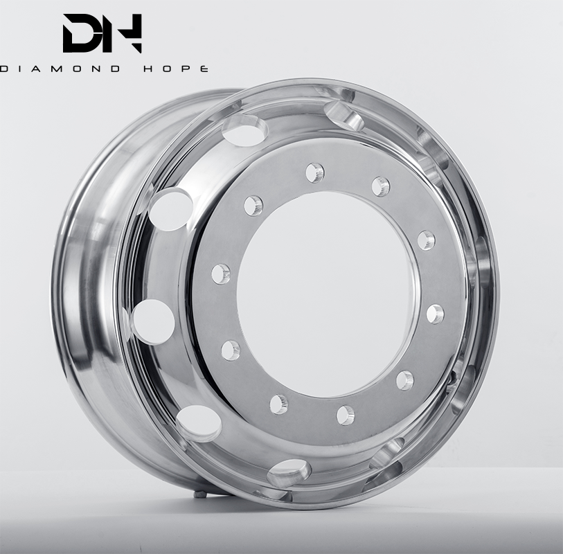 polished customized truck alloy forged bus wheel rims