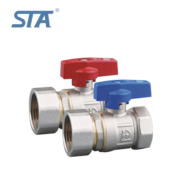 STA.1483 china suppliers yuhuan Forged brass ball valve for underfloor heating system