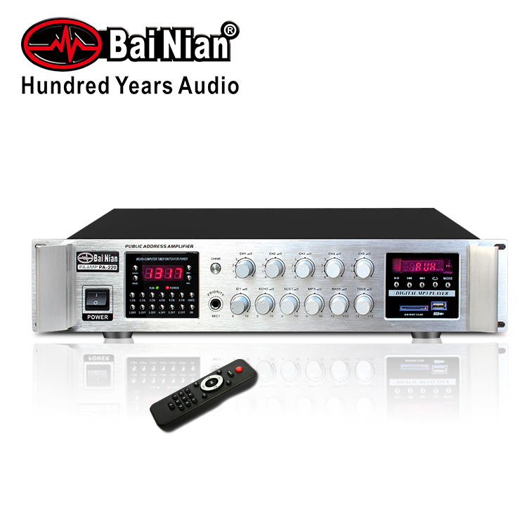 PA Amplifier、Public Address Amplifier(5 Zone Control 70V/100V ) PA System Church 、School、Shop