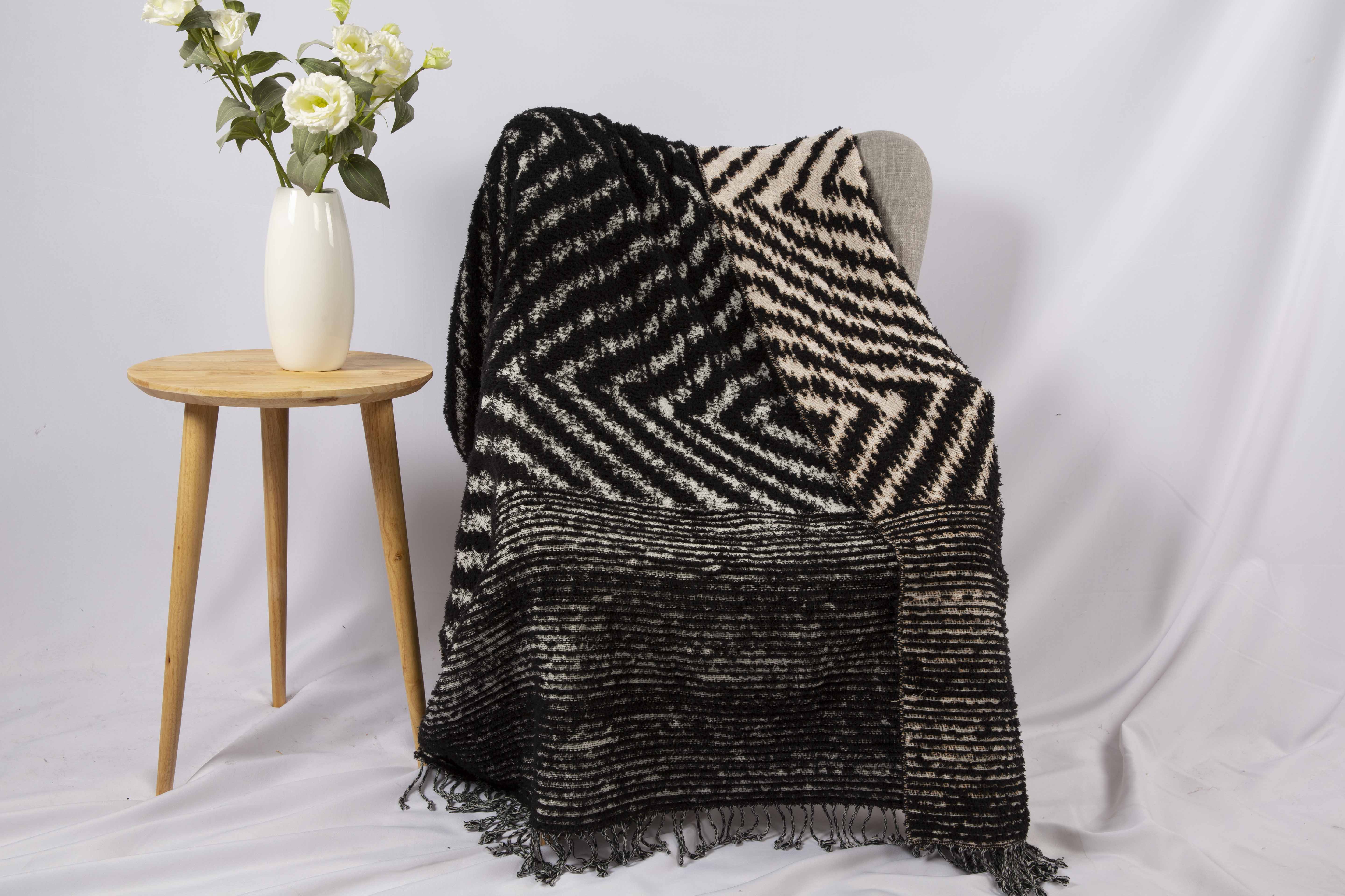 jacquard throw