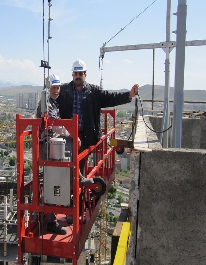 steel suspended platform