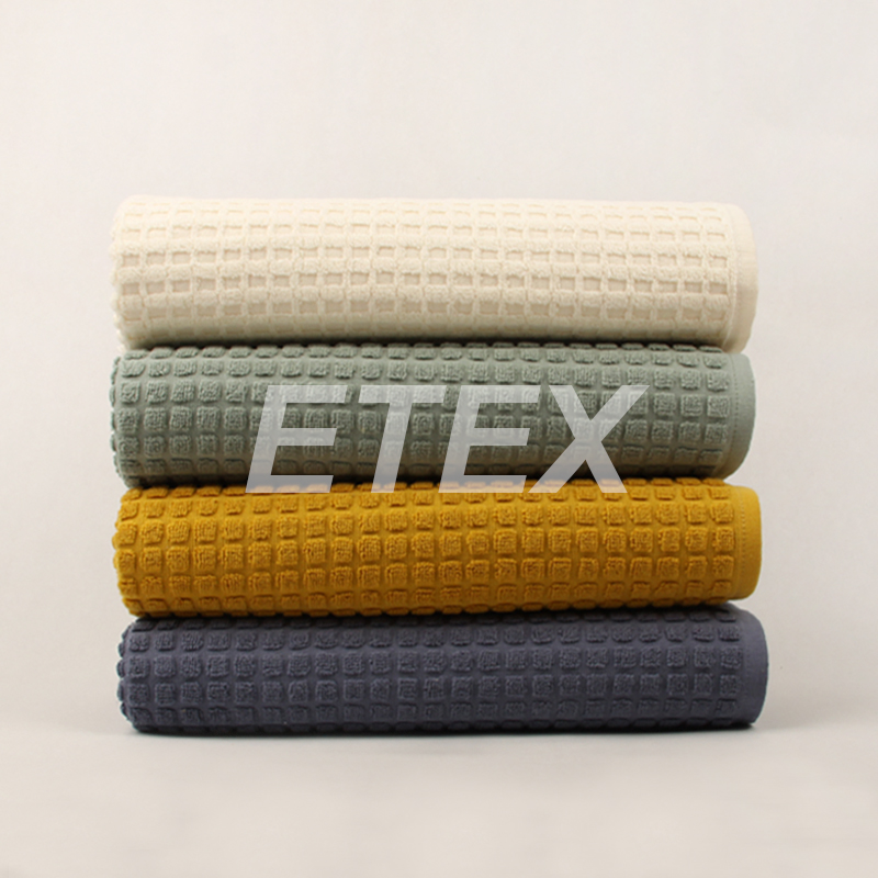 Dobby Check Terry Towel Waffle Towel