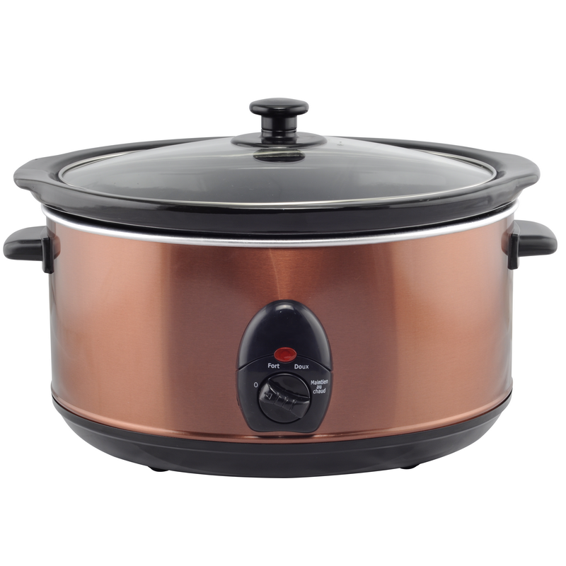 Multiple function mechanical control Stainless steel Oval Slow Cooker CROCK POT 4.5L