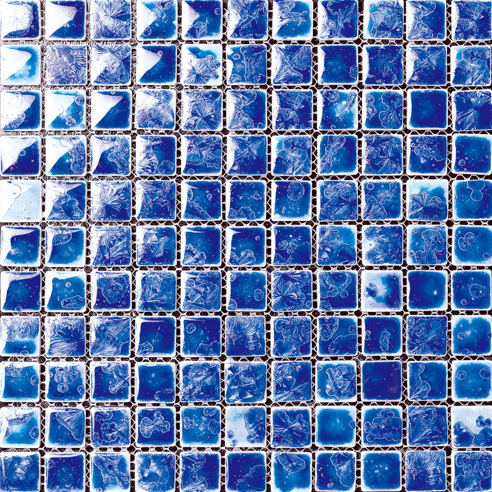 Ceramic glazed transforming mosaic