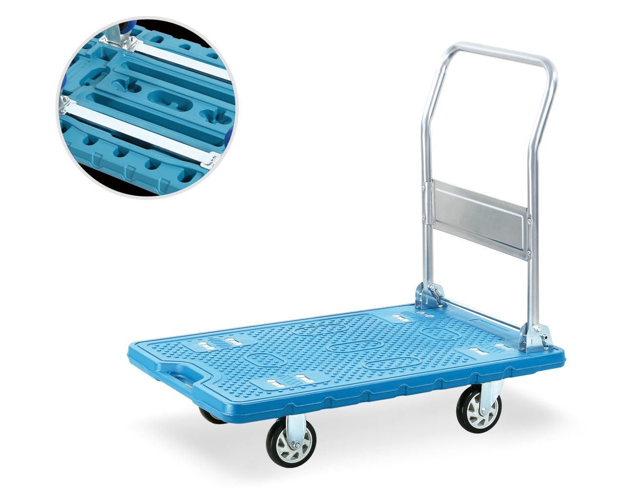 Plastic Platform Hand Truck 300KGS(plastic blow moulding)