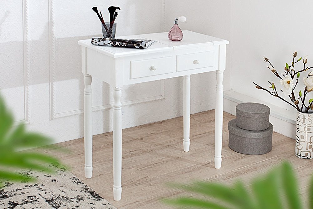 Flip Top Cosmetic Mirror Modern Dressing Table