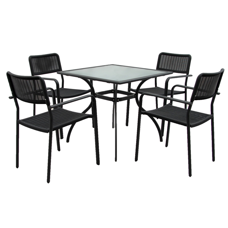 1 Outdoor leisure furniture 5-pc Dinning table and chair set