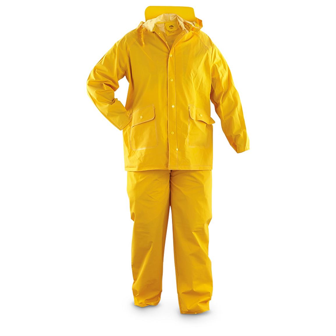 Ry-Rc001 2pc Elasticity Trouser Rain Suit