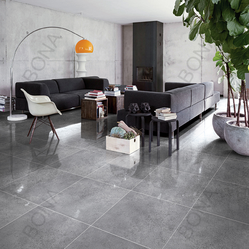 Polished glazed floor tiles