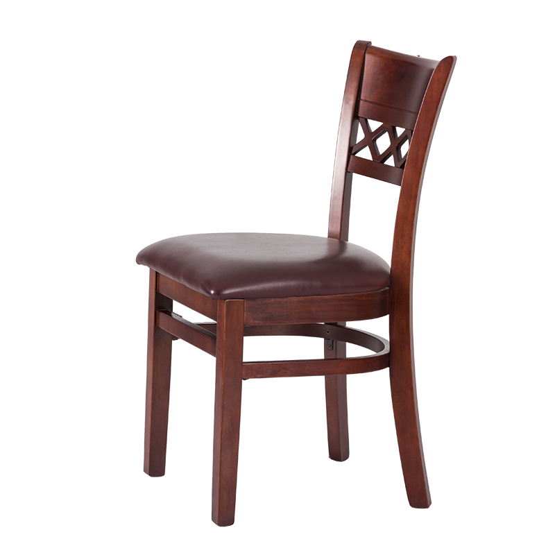 Solid Wood Chair Thailand Rubber Wood Restaurant Dining Chair