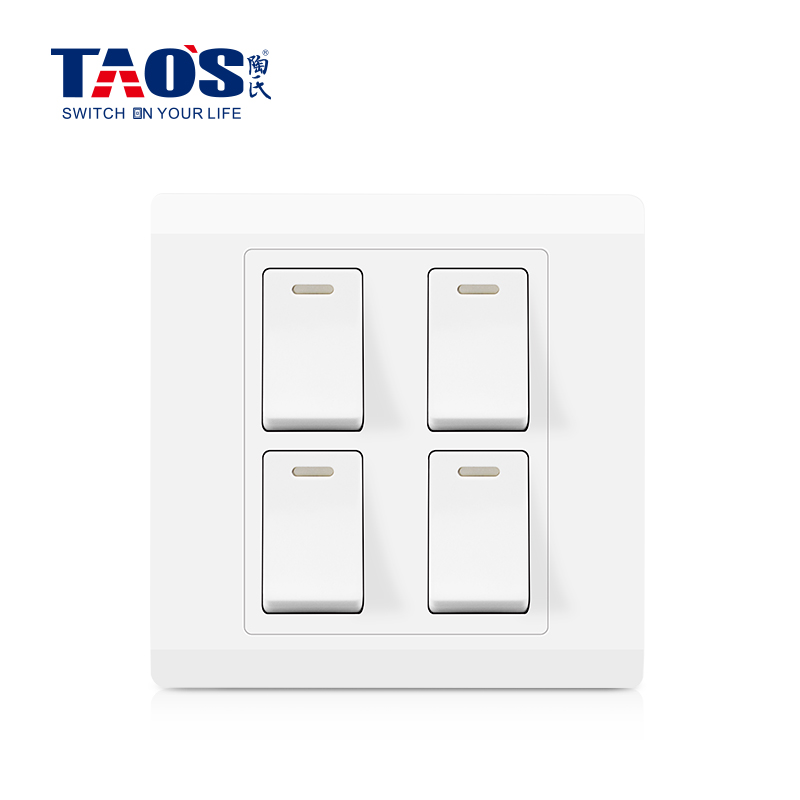10A 4 gang 1 way / 2 way switch + fluorescent strip