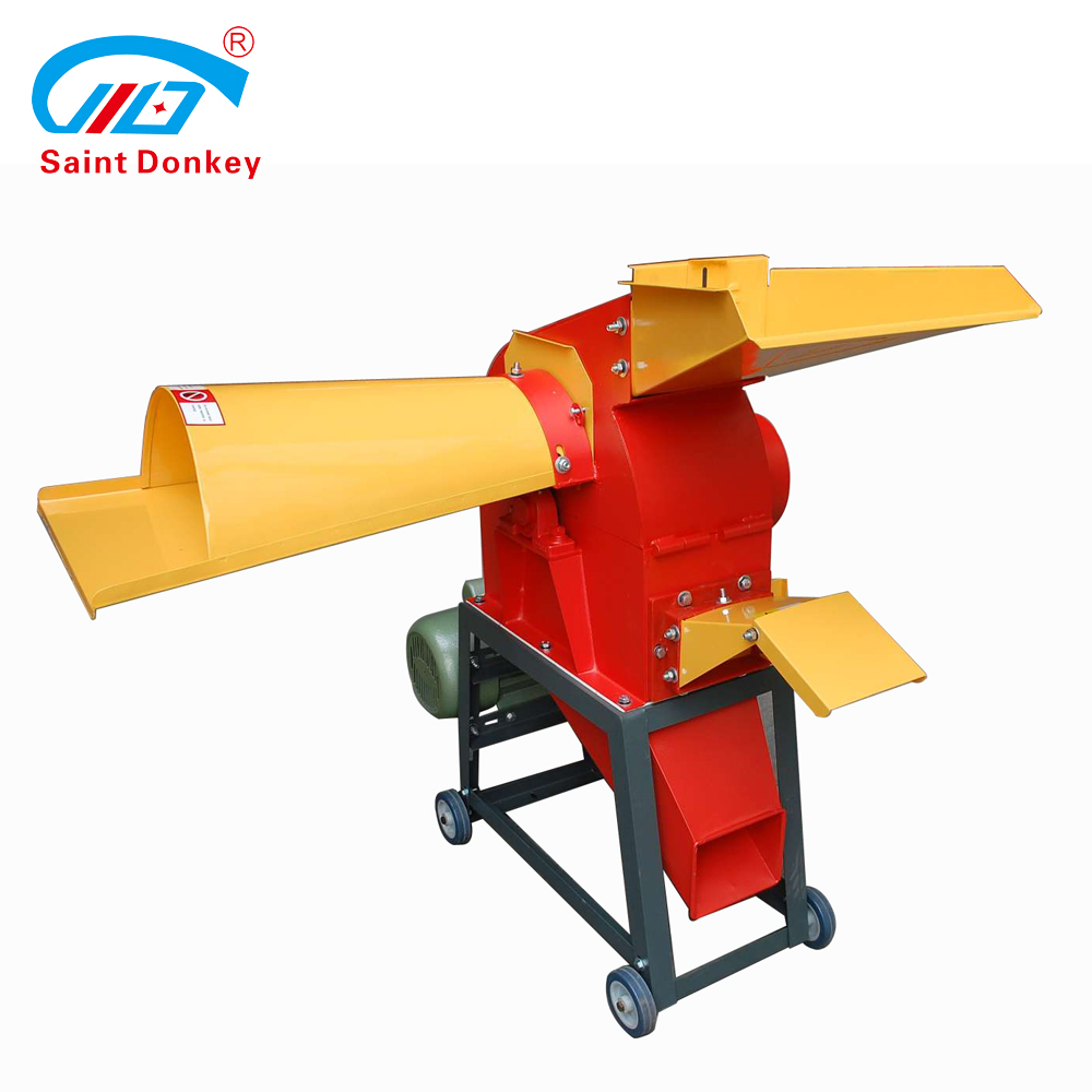 Combined chaff cutter machine for animal feed