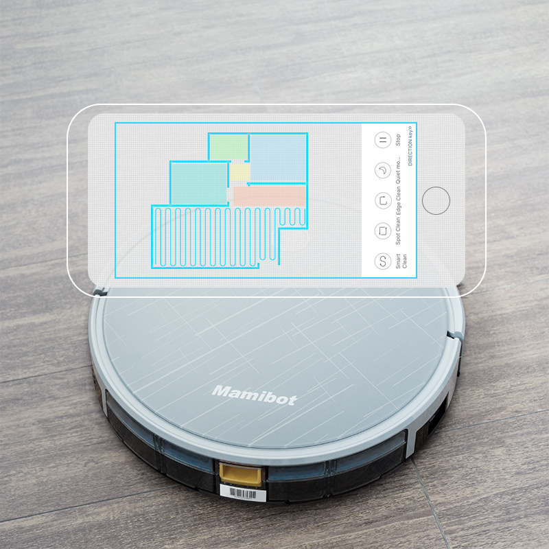 Smart Mapping Robotic Cleaner Mamibot Hot Selling High Vacuum Cleaner Wet Mopping and Dry Cleaning