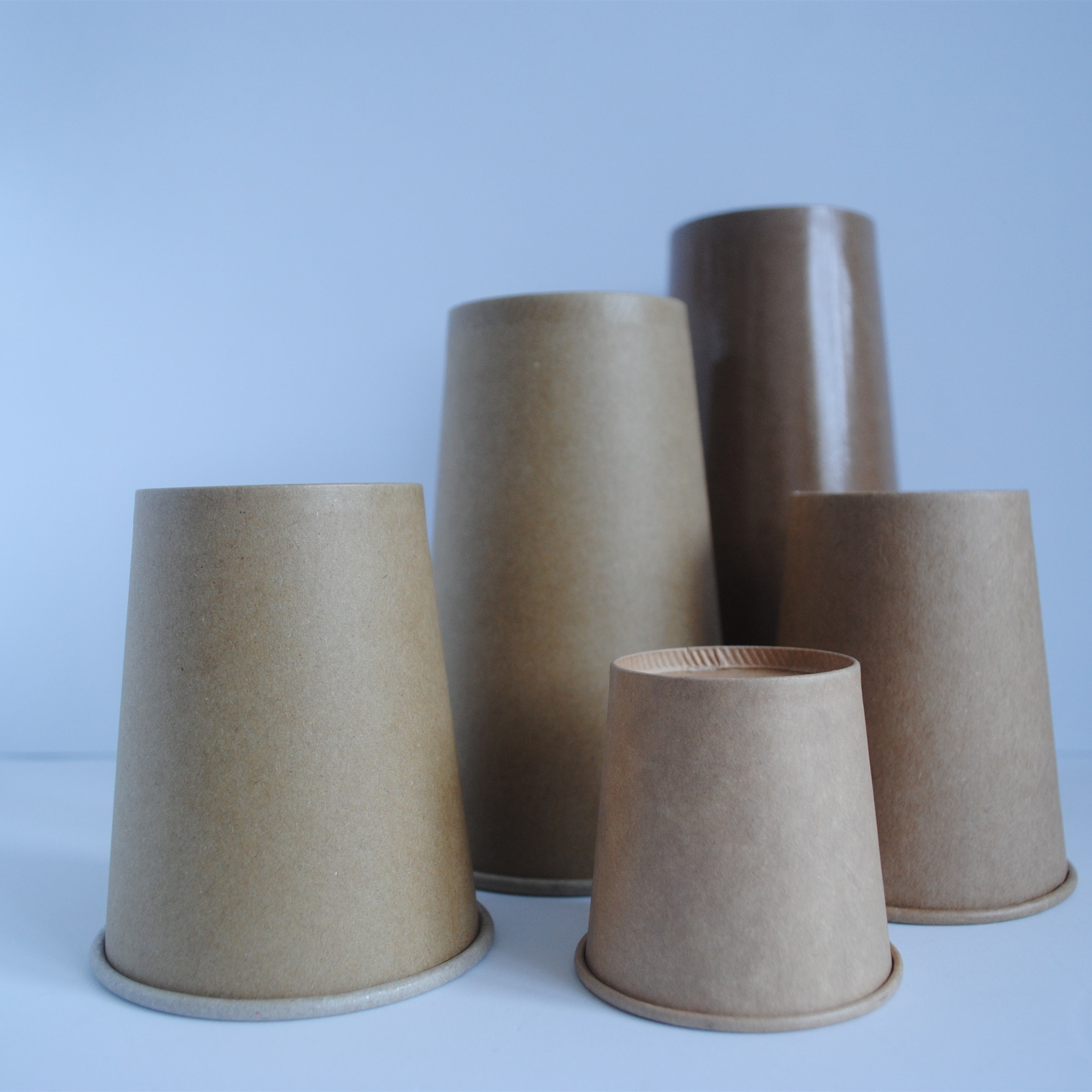High Quality Food Grade Kraft Paper Cup Single Wall With PE Coated