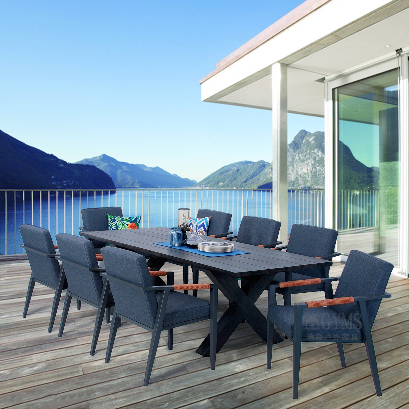 9pcs Upholstery dining set