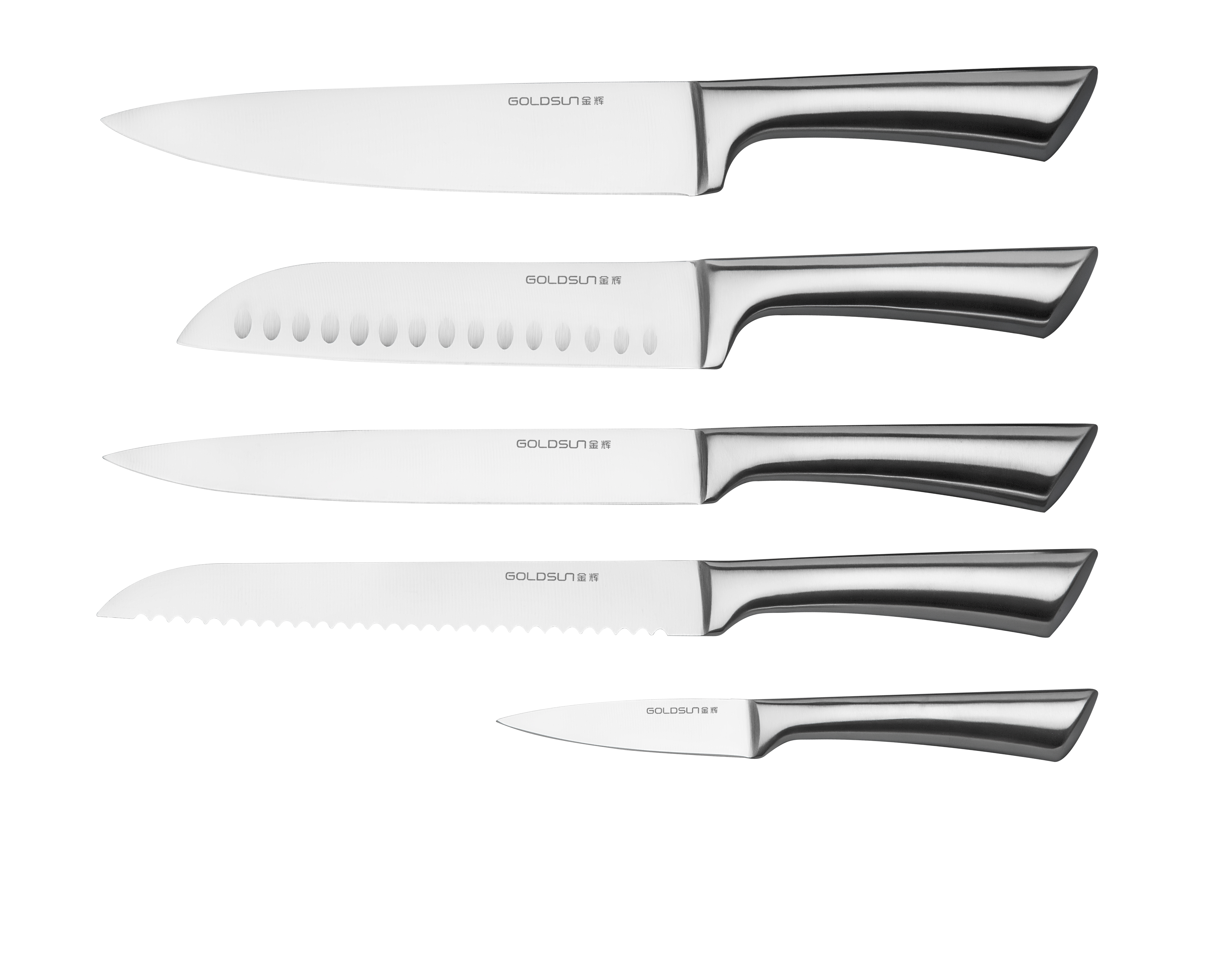EH hollow handle knife ：Chopper，Chinese cleaver，chef's knife, santoku knife, slicing knife, bread knife, steak knife，utility knife, paring knife