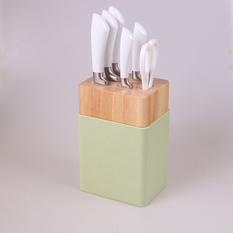 7pc Stone Texture Knife Set