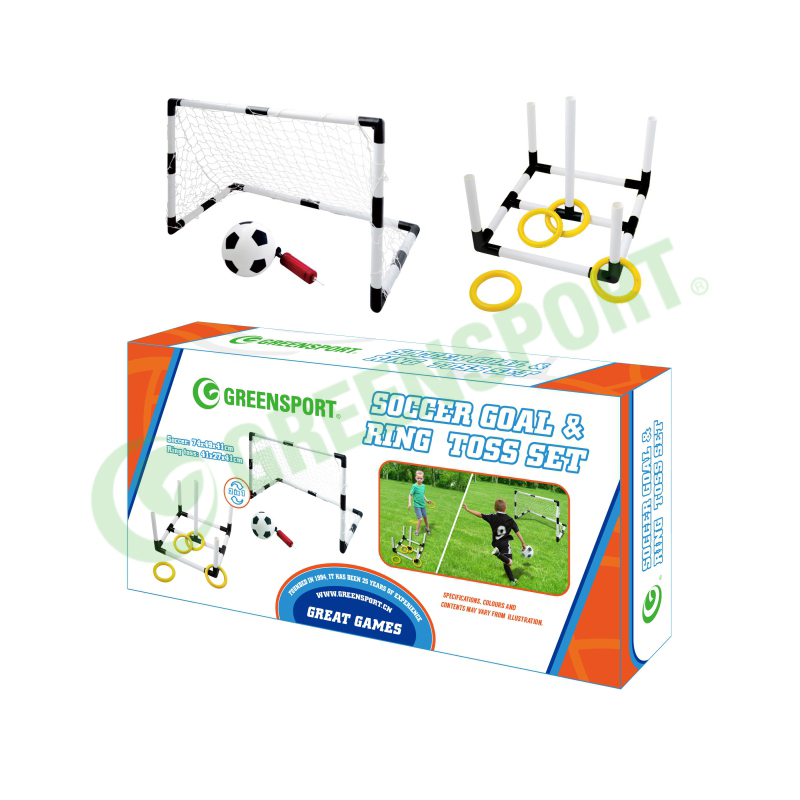 Soccer Goal &ring Toss Set