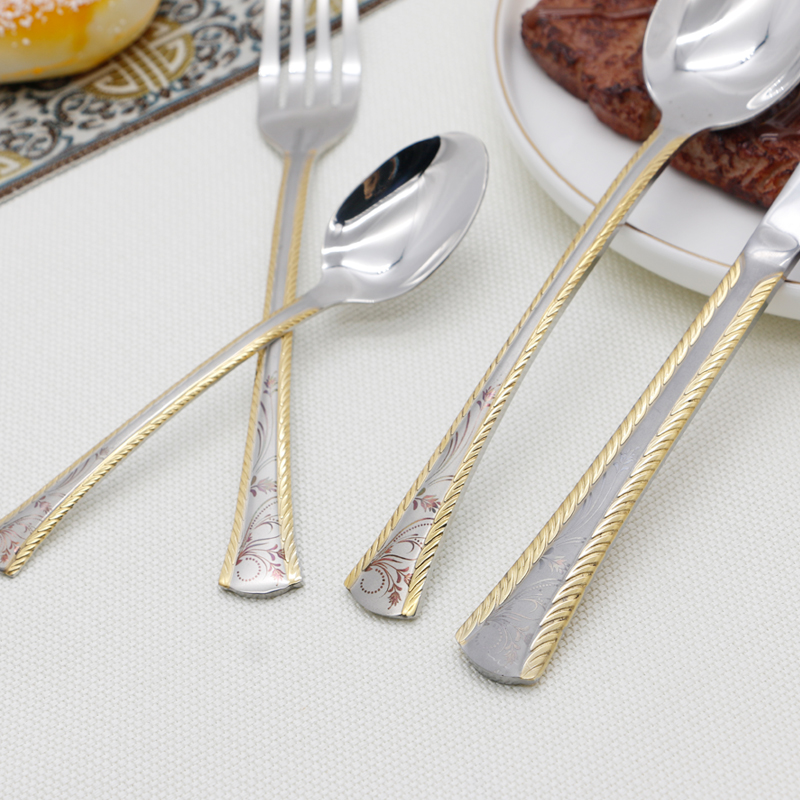 gold+laser cutlery