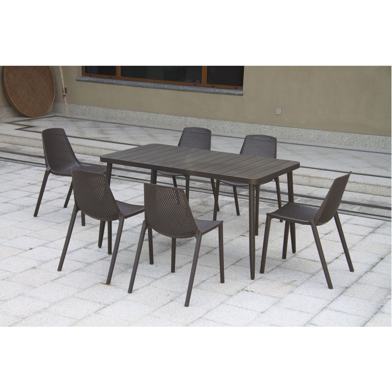 1 Outdoor leisure furniture Plastic Dining Polywood Table Set