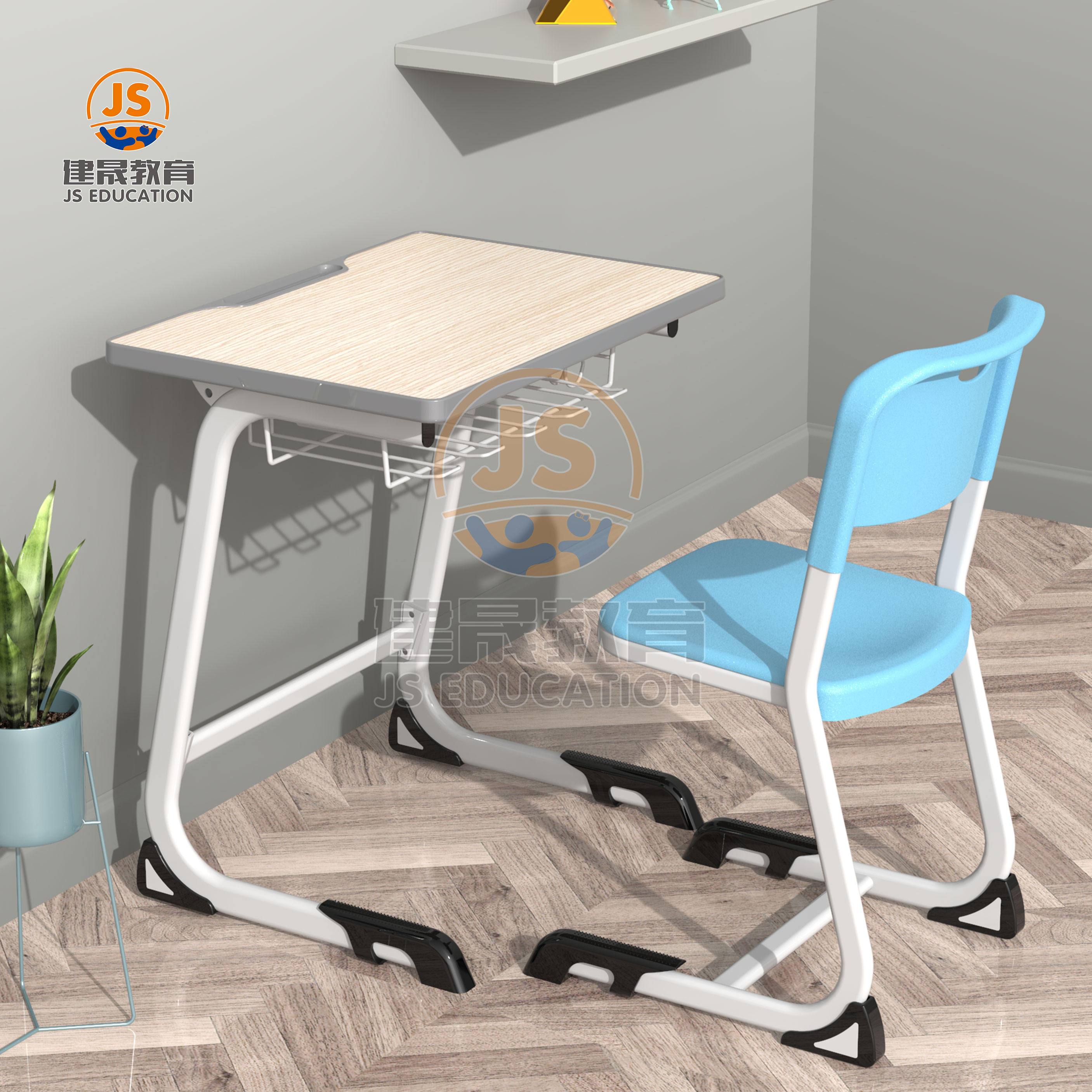 Classroom desk and chair