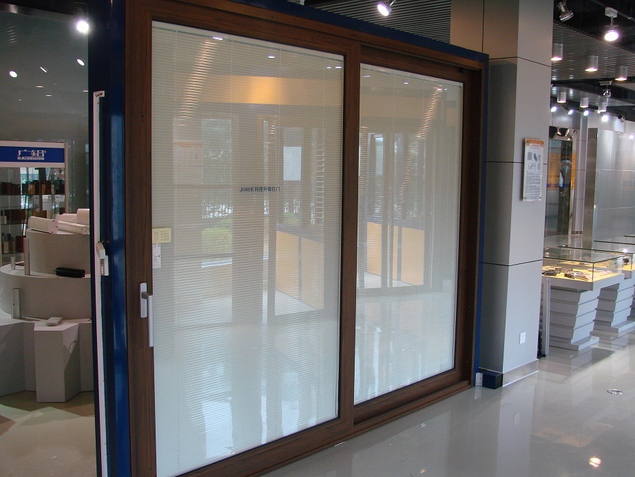 Alumium Blinds Inside Glass door