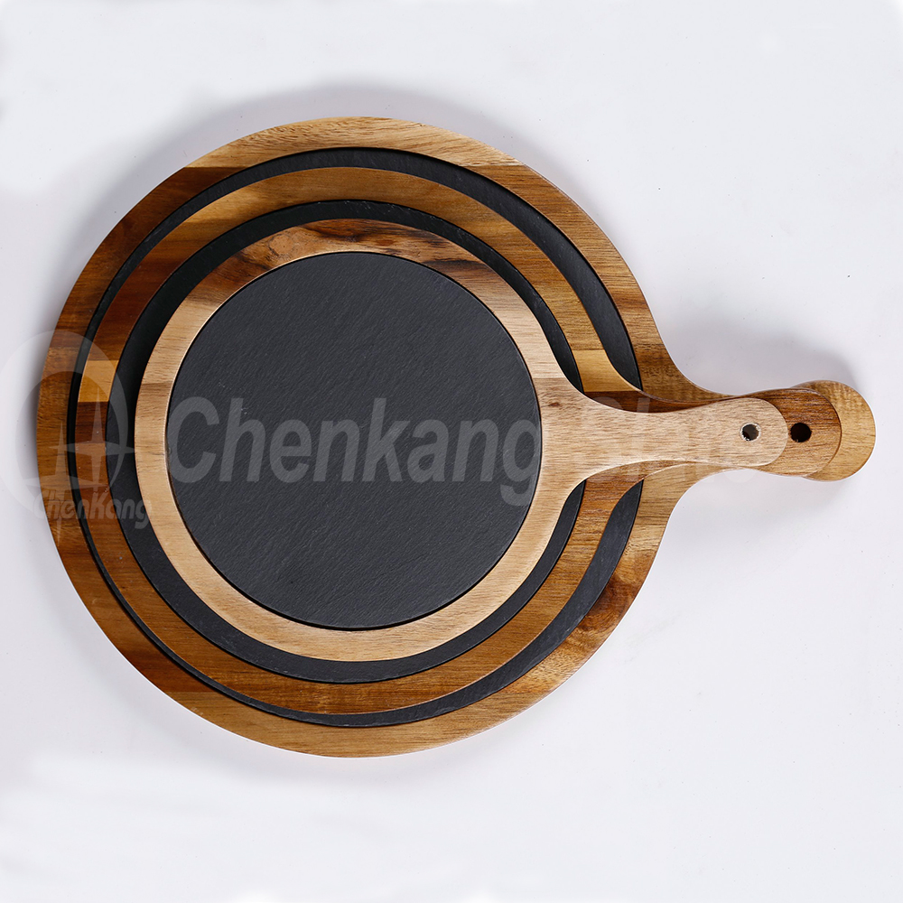 Slate And Acacia Wood Serving Board