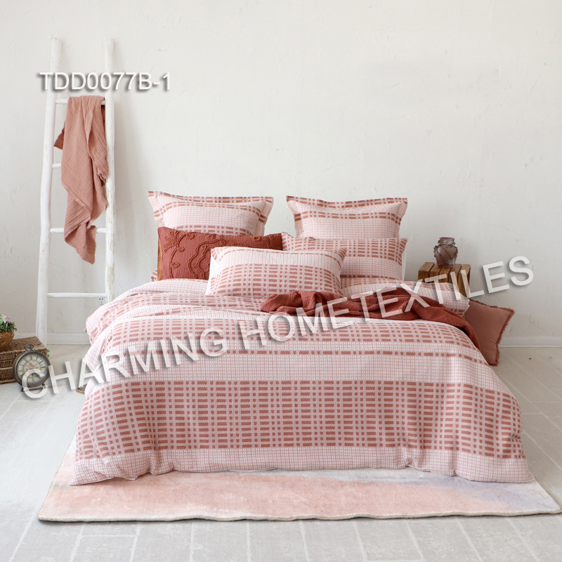 TDD0077B Pre-washed textured bed linen