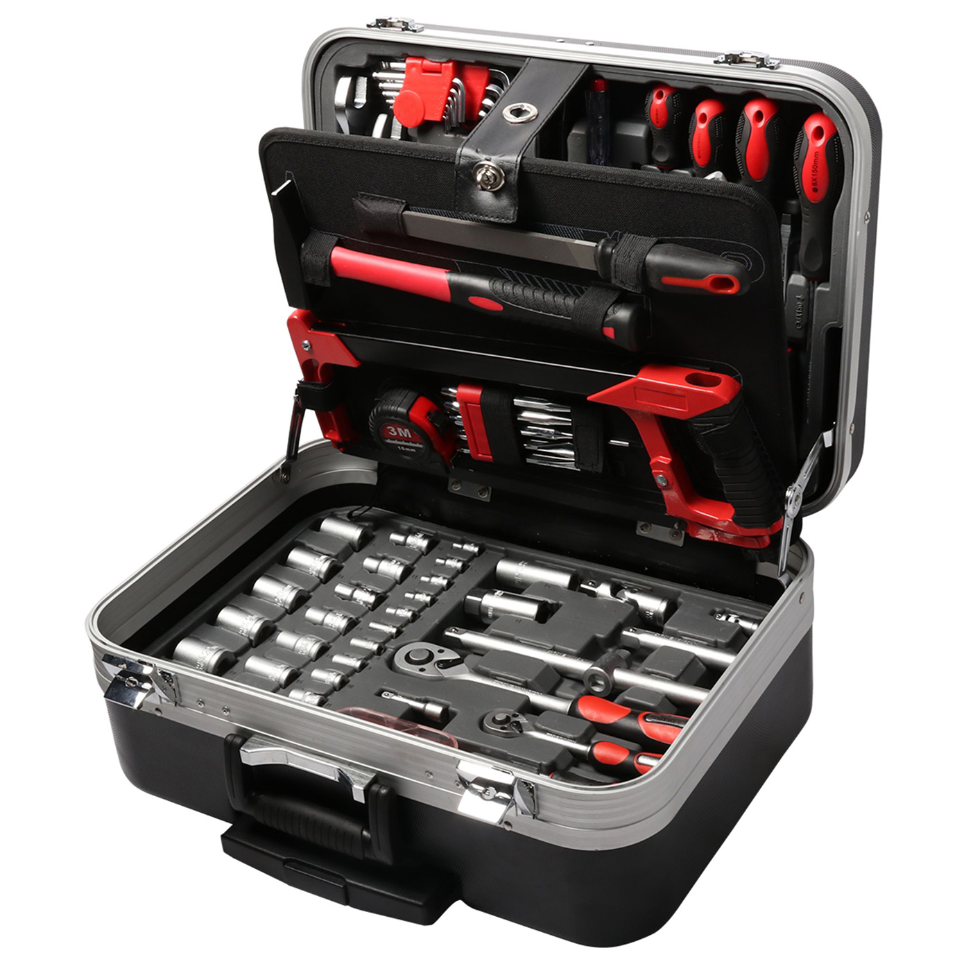 132pc Tool Set In ABS Trolley Box