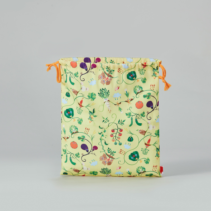 recycled cheap durable printed polyester drawstring cosmetic bag