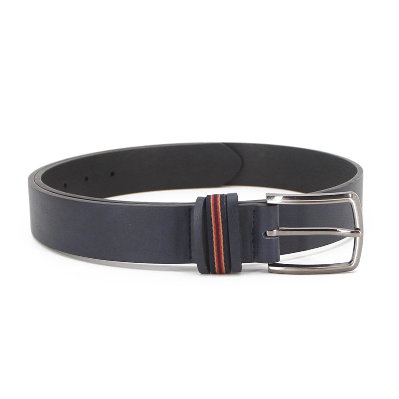 Men's PU belt with fancy loop