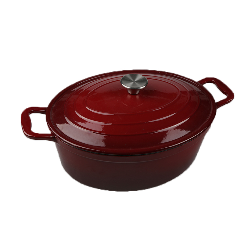 32CM Enamel Cast Iron Oval Casserole