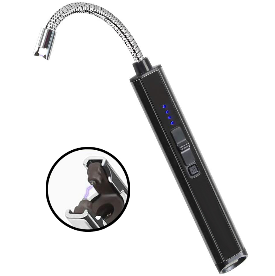 Flexible Usb Arc Lighter With 4 Battery Indicator
