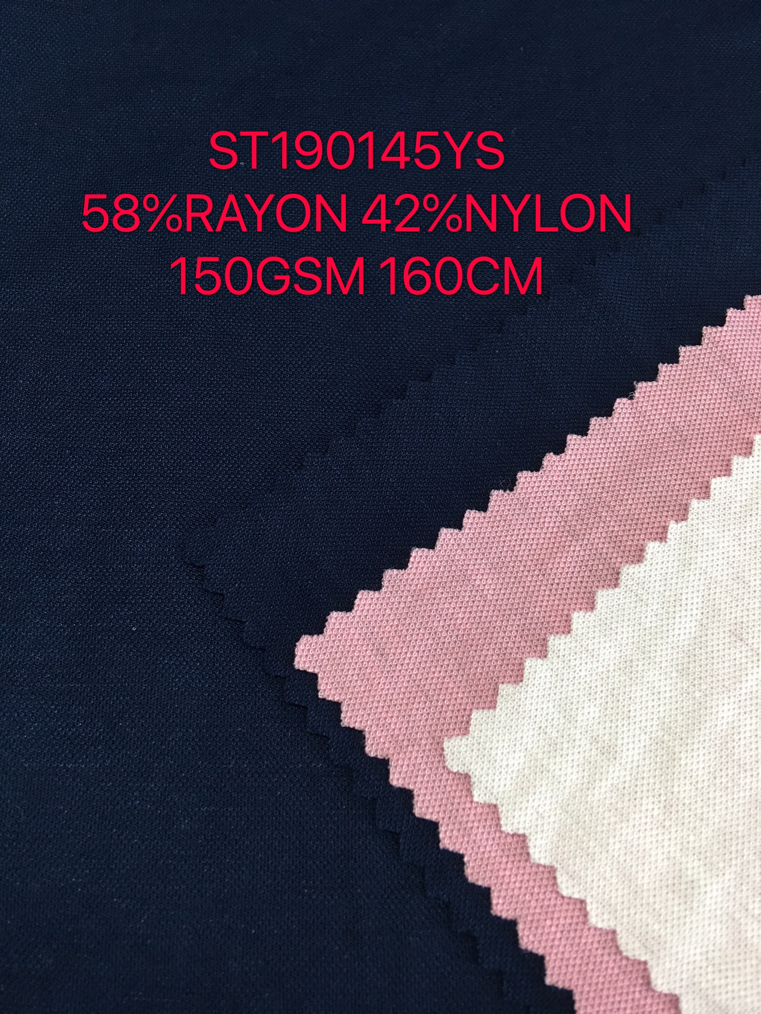 rayon/spandex single mesh