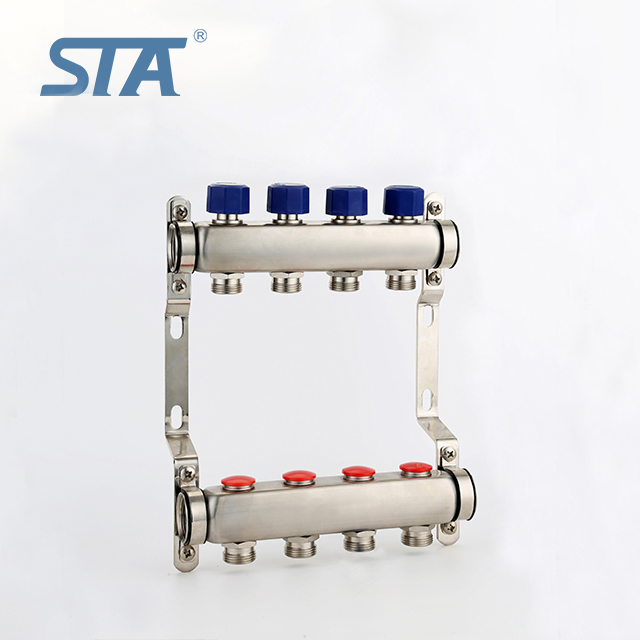 STA.6331 china suppliers stainless steel Forging Water heating Valve Heater stainless steel manifold HVAC System