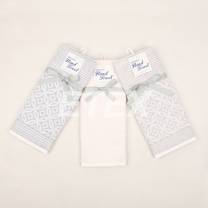 Jacquard velour hand towel/tea towel