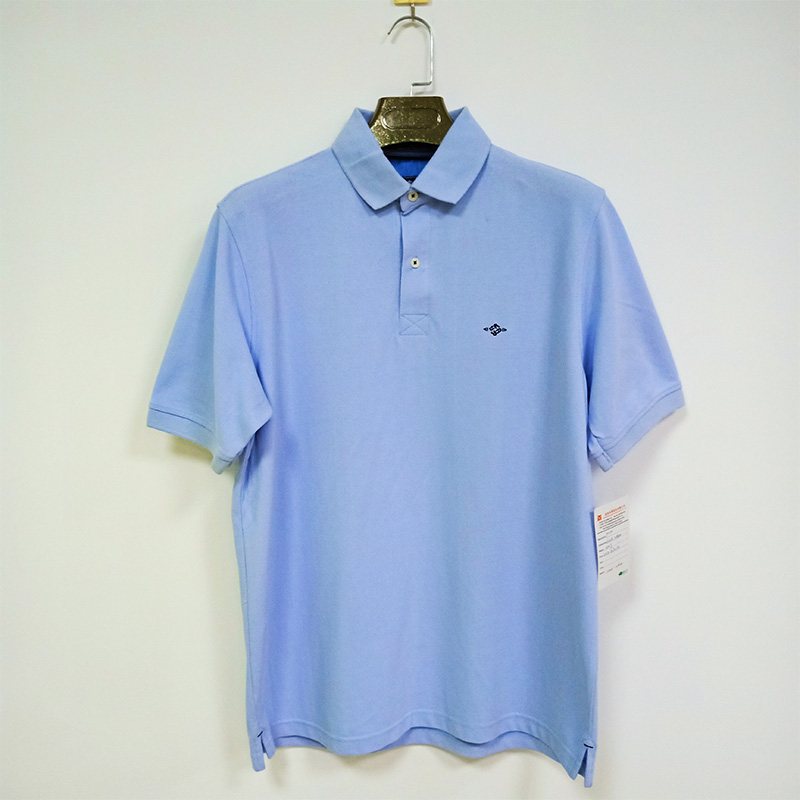 Men's cotton knitted Polo shirt